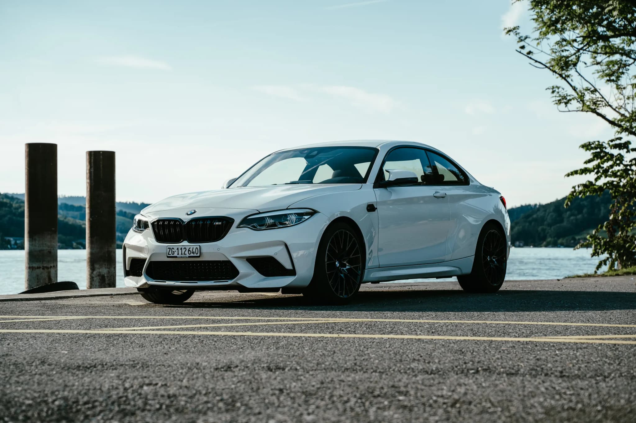 BMW M2 at Lake Lucerne